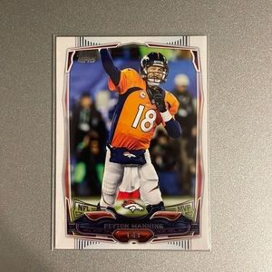 2014 Peyton Manning,”2013 NFL MVP”Football Card.Brand TOPPS